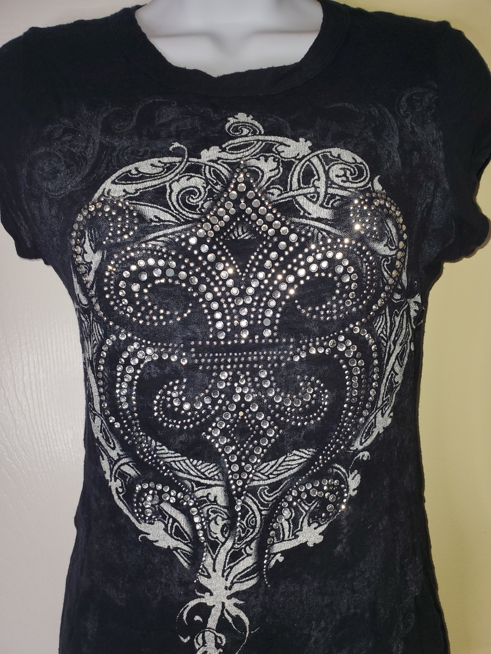 🖤 TAMPA Y2K BLACK RHINESTONE GRAPHIC TEE 🖤